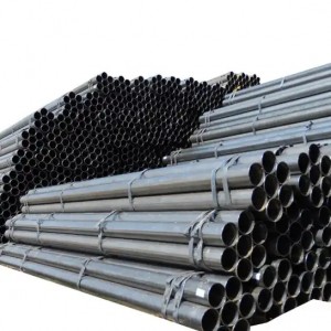 tvornička izravna prodaja ERW željezne cijevi 6 metara zavarena čelična cijev okrugla Erw crna cijev od ugljičnog čelika
