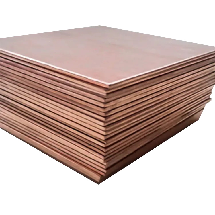 Prix ​​d'usine 99,99 % feuille de cuivre cathodique de cuivre de haute pureté plaque de cuivre 4X8