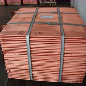 Kinijos didmeninė vario katodo gamybos linija C2300 C2400 C2600 elektrolitinis vario katodas 99,99% katodo vario lakštas