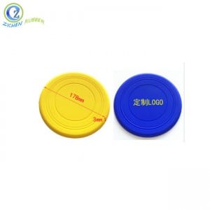 Hot Sale Custom Colorful Popular Silicone Rubber Pet Frisbee for Dog