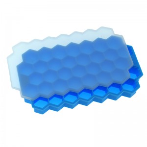 Круглая форма для кубиков льда Новый стиль Прохладный силиконовый лоток для льда с крышкой