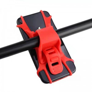 Bicycle pull button mobile phone bracket mountain bike mobile phone bracket mobile phone navigation silicone bracket