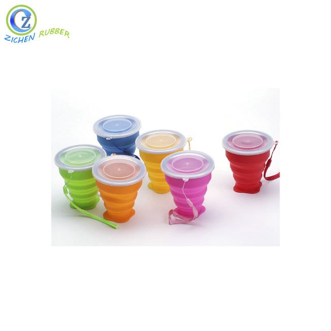2019 China New Design Collapsible Silicone Folding Drinking Cup - Collapsible Silicone Measuring Cups Durable Folding Silicone Cup With Lid – Zichen