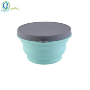 Portable Durable Silicone Foldable Dog Bowl Custom Silicone Pet Bowl