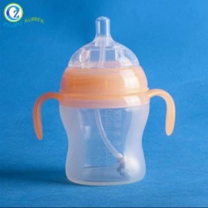 Top Quality Baby Silicone Products Eco-friendly Silicone Baby Bottle Para sa Pagpakaon