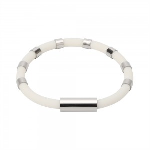 Wholesale wireless anti-static gel silicone bracelet anion balance energy 8 singsing nga nagpalig-on sa sports basketball bracelet wristband