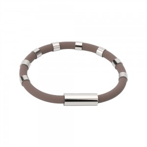 Wholesale wireless anti-static gel silicone bracelet anion balance energy 8 rings strengthen sports basketball bracelet wristband