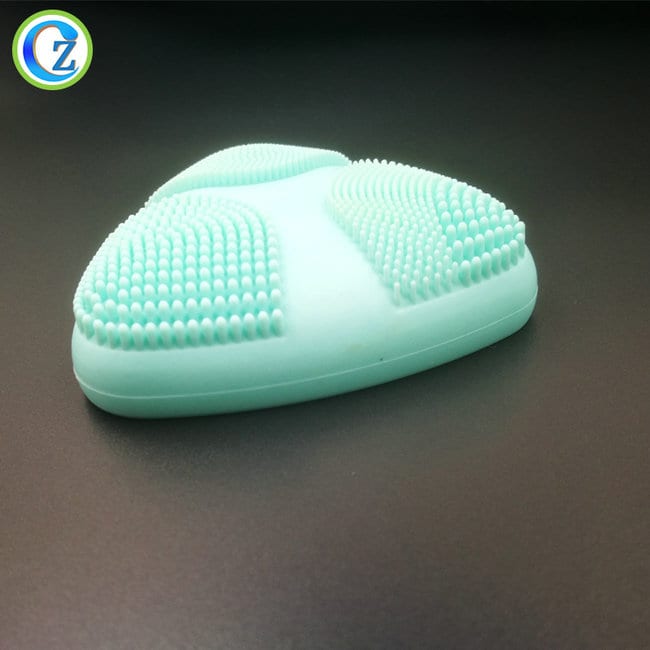 OEM Manufacturer Color Change Silicone Wristband - Portable FDA Silicone Facial Brush New Arrival Facial Instrument Silicone Cleansing Brush – Zichen Featured Image