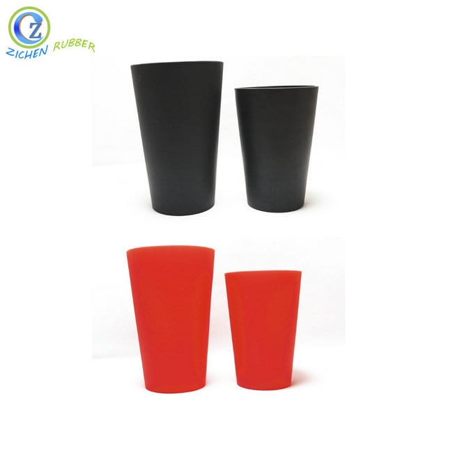 Chinese wholesale Silicone Coffee Cups - 100% FDA Silicone Rubber Cup Sleeve Custom Silicone Folding Cup – Zichen