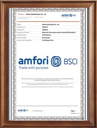 BSCI sertifikatas