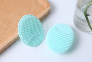 Friction scrub and massage pad care natural silicone side brush beauty personal cleansing brush