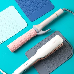Hair curling iron straightener, perm stick, silicone heat insulation pad, electric curling iron, large curling iron, storage silicone pad