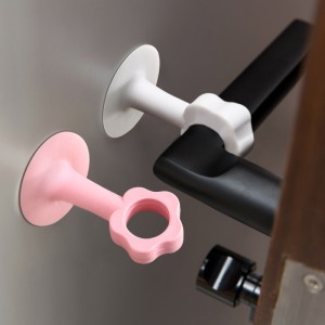 Door handle anti-collision pad door rear silicone suction cup wall sticker door lock cushion protection cover household door stopper anti-collision mute
