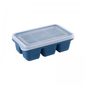 Popular Custom FDA Durable Silicone Ice Cube Tray With Lid