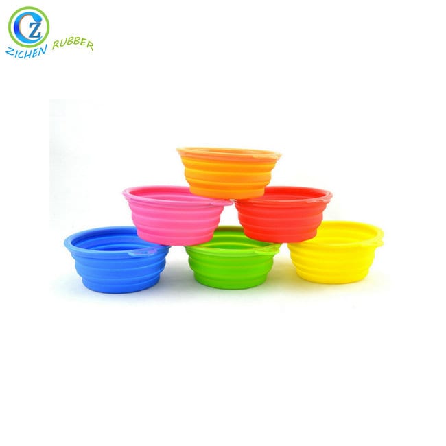 Bottom price Collapsible Silicone Measure Cups - Portable Durable Silicone Foldable Dog Bowl Custom Silicone Pet Bowl – Zichen