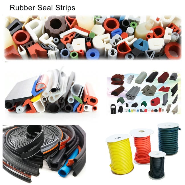 Customized Extruded Silicone Sponge Strip Rubber Sealing Door Strip Featured Image
