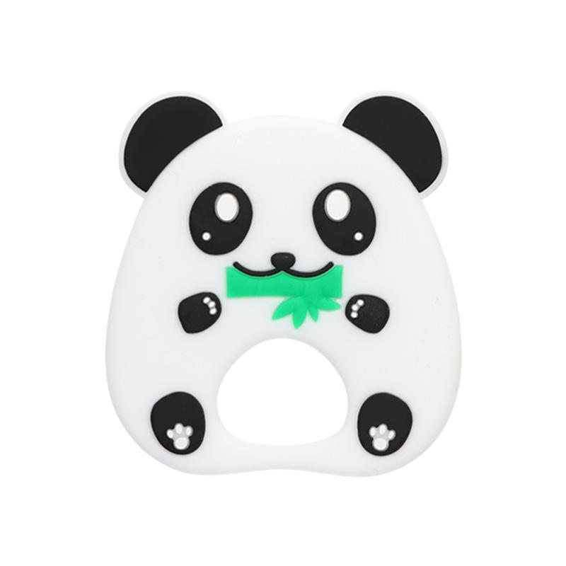 panda silicone baby teether bpa free with ring Featured Image