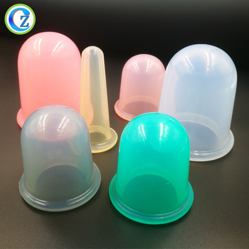 OEM Factory for 6mm Rubber Cord -  Anti Cellulite 4 cups Silicone Vacuum Cupping Set Silicone Cupping Cups – Zichen