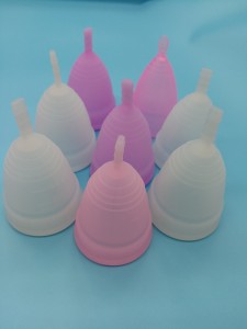 Factory Customized China Hot Sales Clear Silicone Menstrual Cup for Girls