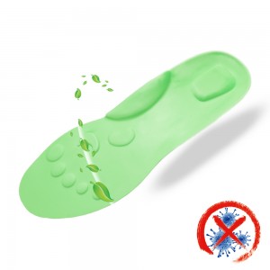 Comfortable Colorful Silicon Rubber Soft Massage Insole for Shock Absorption