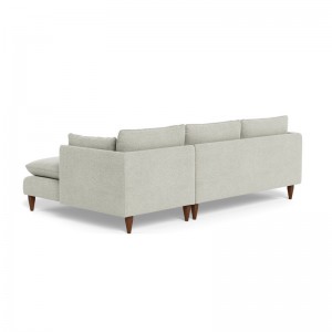 Modern Simple Elegant and Fashionable High-set timber legs Eton Fabric Modular Sofa