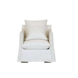 Canapé en tissu Avery en lin, mode de loisirs polyvalent, minimaliste et moderne
