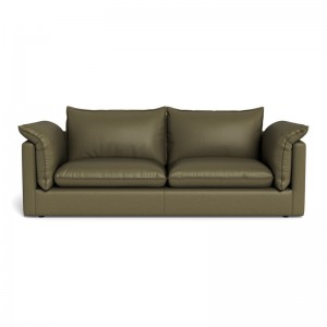 Moderno minimalista elegante luxo clássico versátil sofá de couro sorrento