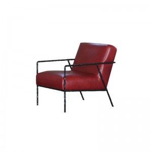 Modern Simple Versatile Comfortable Lazy Iron Box Slim Frame Fabric Armchair