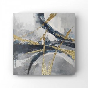 Factory Cheap Price Customized Black and White Abstracts Canvas Art
