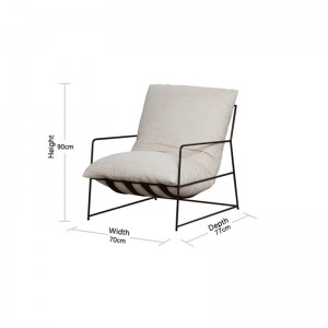 Modern Simple Versatile Lazy Bandage Jimmy Occasional Armchair