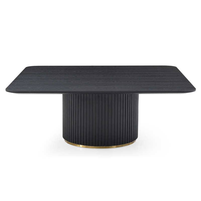 Modern Simple Exquisite Luxurious Black Oak Lantine Coffee Table