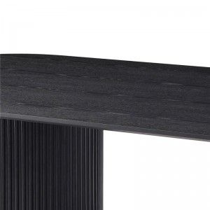 Modern Simple Exquisite Luxurious Black Oak Lantine Dining Table