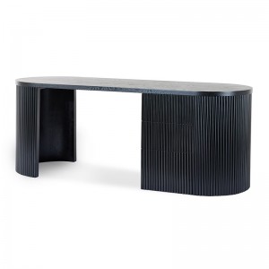 Modern Simple Exquisite Luxurious Versatile Elm Black Maximus Desk