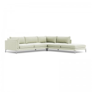 Canapé modulaire confortable et polyvalent en tissu rétro PANAMA, simplicité moderne