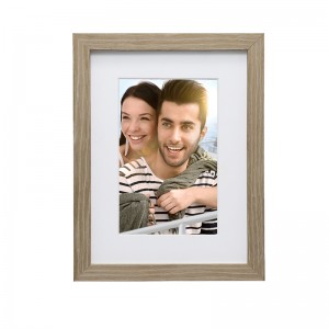 Single Aperture Freestanding Wooden Photo Frame/MDF With Paper Wrap