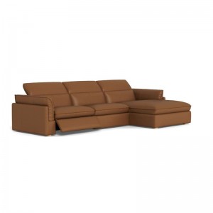 Modern Minimalist Fashionable Classic Versatile Cloud-like Sorrento Leather Electric Recliner Modular sofa