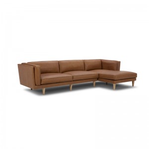 Modern Minimalist Fashionable Retro Comfortable Berlin Leather Modular Sofa
