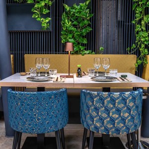 Customizable luxury modern restaurant furniture set