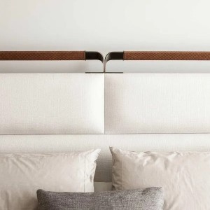 Disegni di lussu letti di legnu solidu letti king size per mobili di camera