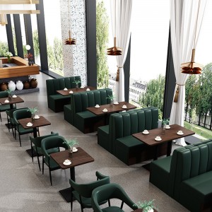 Sofá de restaurante Booth Green Mobles de cafetería
