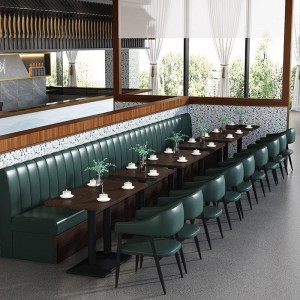 Sofa restauracyjna Booth Zielone meble do kawiarni