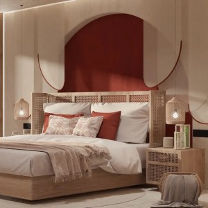 Resort Rattan Wicker Furniture Hotelli kohandatud kommertsmööbel