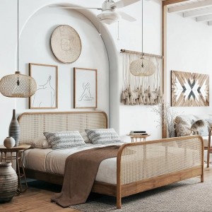 Индивидуални комплекти курортни мебели от ратан за хотелска спалня
