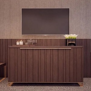 Penkių žvaigždučių viešbučio projektas Prabangaus dizaino minkšti viešbučio kambario baldai