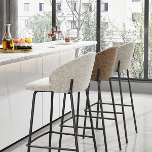 레스토랑 세트 식사 의자를 위한 맞춤형 홈 펍 철제 발 바 의자