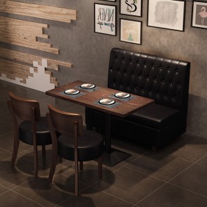 Restaurant Enkel doble sider brun Booth Sofa Sitteplasser