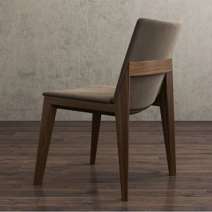 Jedilni stol iz tkanine iz jesenovega lesa