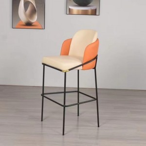 Dizajnersko svjetlo Luksuzna presvlaka kožna presvlaka metalna Barska stolica