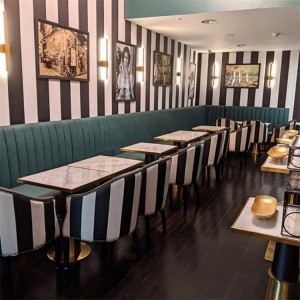 Moderne kofjetafel en metalen stoel Restaurant Bar Furniture