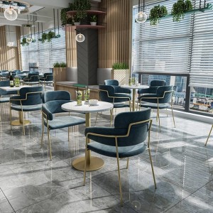 Modern style marble restaurant tafura fenicha set